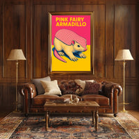 Pink Fairy Armadillo Poster