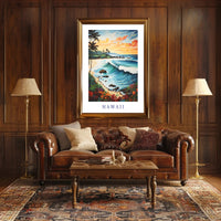 Hawaiian Tropical Paradise Travel Poster PosterGoat