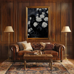 Raven and Roses: Gothic Animal Poster PosterGoat
