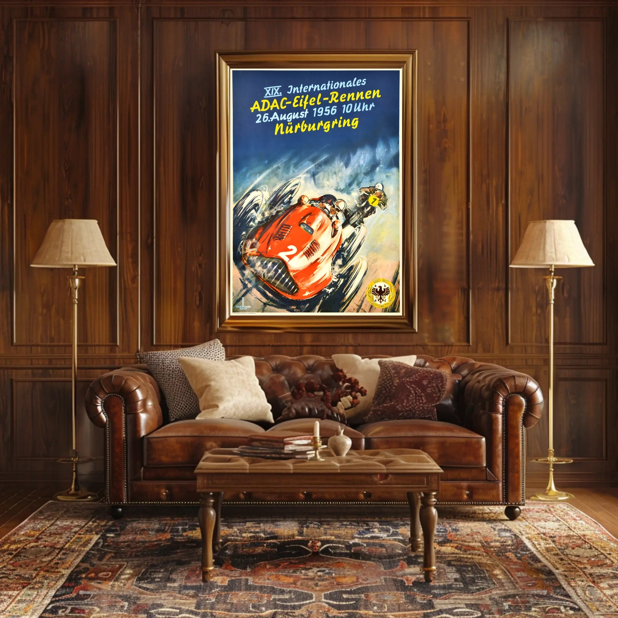 XIX. Internationales ADAC-Eifel-Rennen 1956 Poster