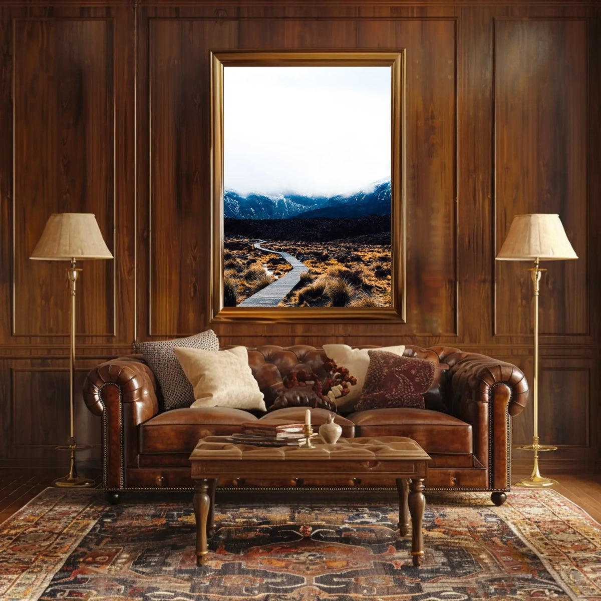Pathway Through The Mountains Poster