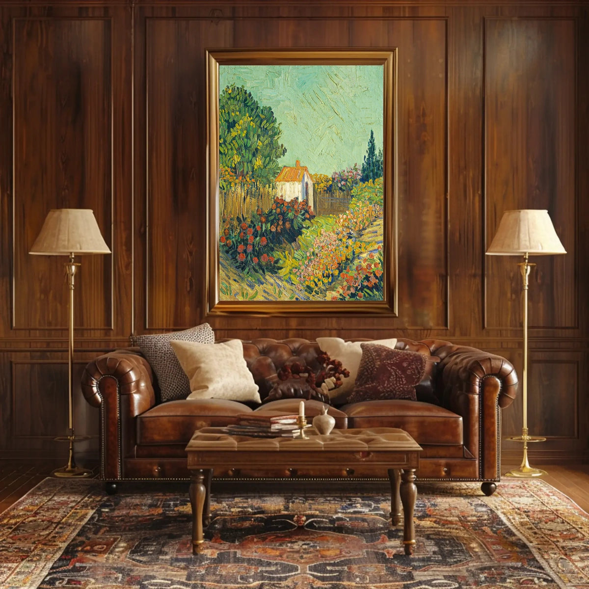 Vibrant Garden Landscape Poster