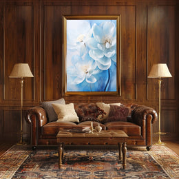 Blossoms In Blue Poster