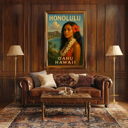 Honolulu Oahu, Hawaii Poster