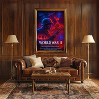 World War II Heroes and Valor Commemorative WWII Poster