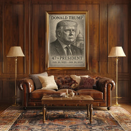 Donald Trump Reflective Leader at the Capitol Poster
