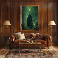 Mystical Forest Sorcerer Scene Fantasy or Mythology Poster PosterGoat