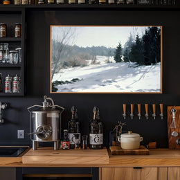 Winter Woodland Scene Poster