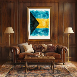 Vibrant Watercolor Flag Poster