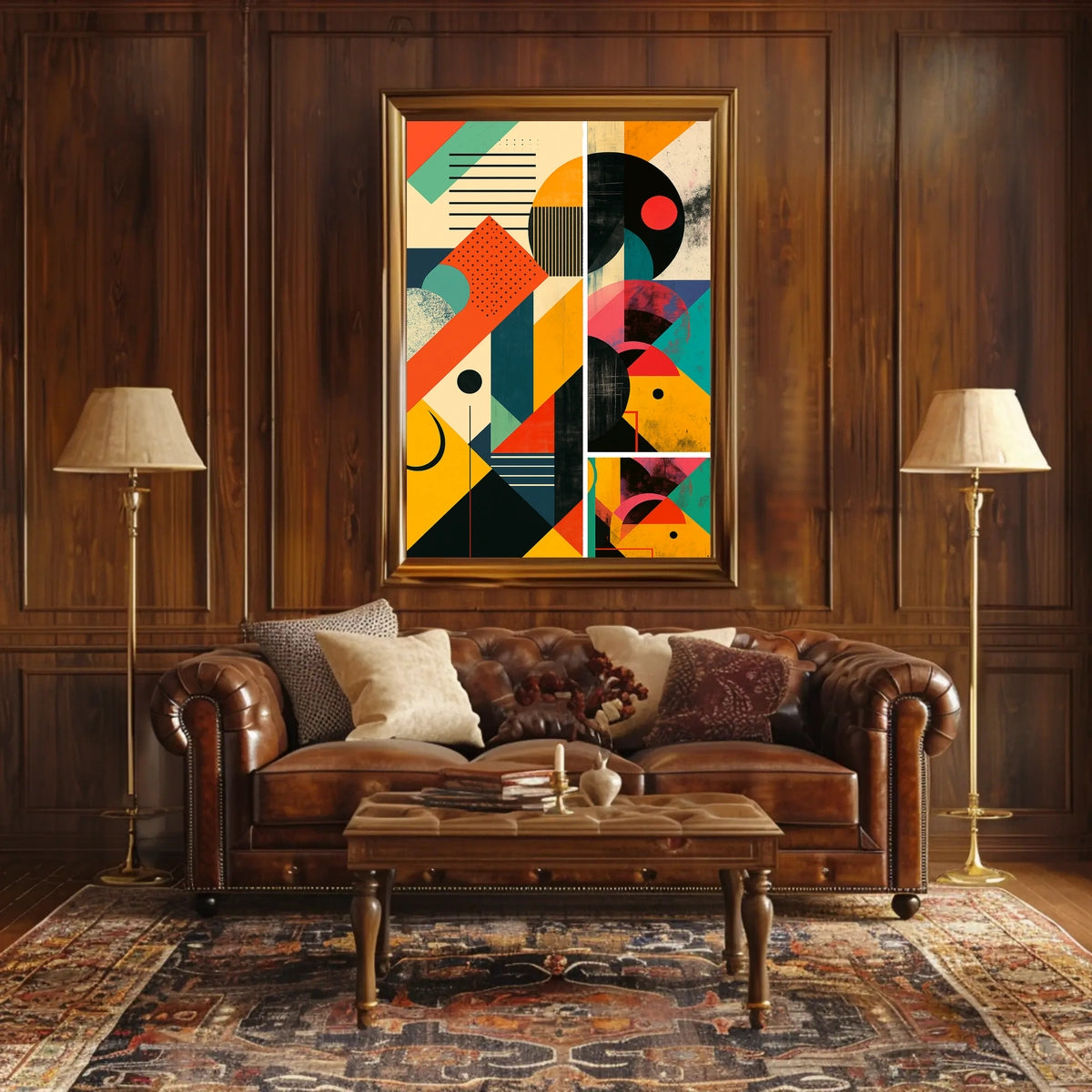 Geometric Abstraction Abstract Poster