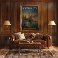 New York City A Breathing Mosaic Poster