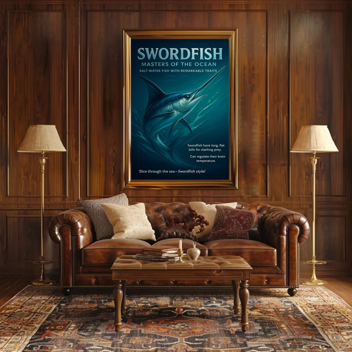 Swordfish Masters of the Ocean Poster
