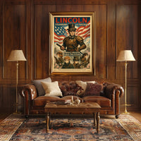 Lincoln Steampunk of Freedom Poster
