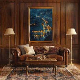 Abstract Mythological Landscape Art Poster