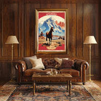 Wyoming Horse Scenic Travel Poster
