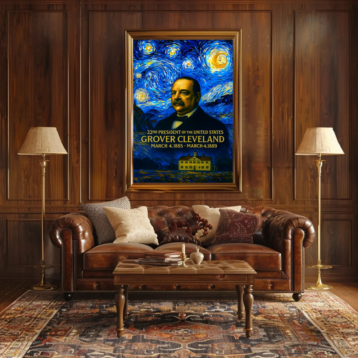 Grover Cleveland 22nd President of the United States Presidential Masterpiece Series Poster