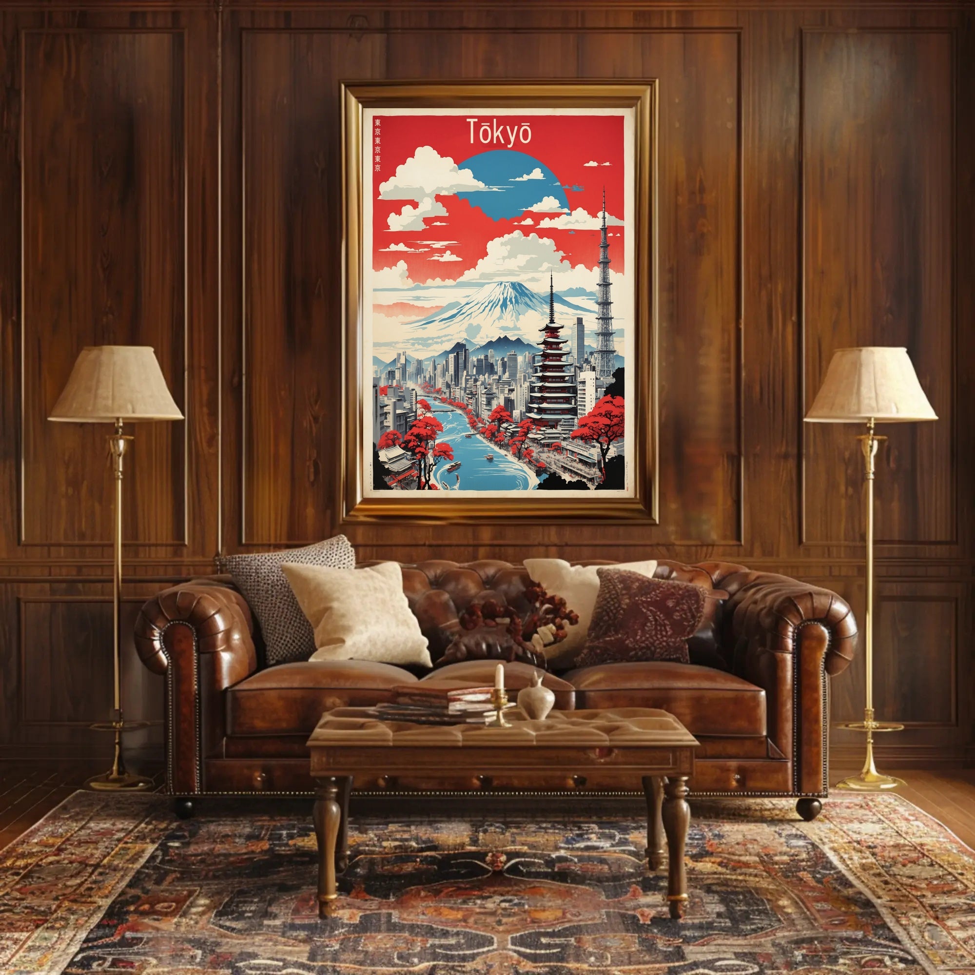 Tokyo Tradition Meets Modernity Travel Poster