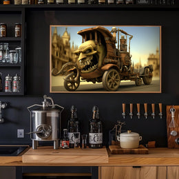 Fierce Steampunk Hybrid Vehicle Fantasy or Mythology Poster
