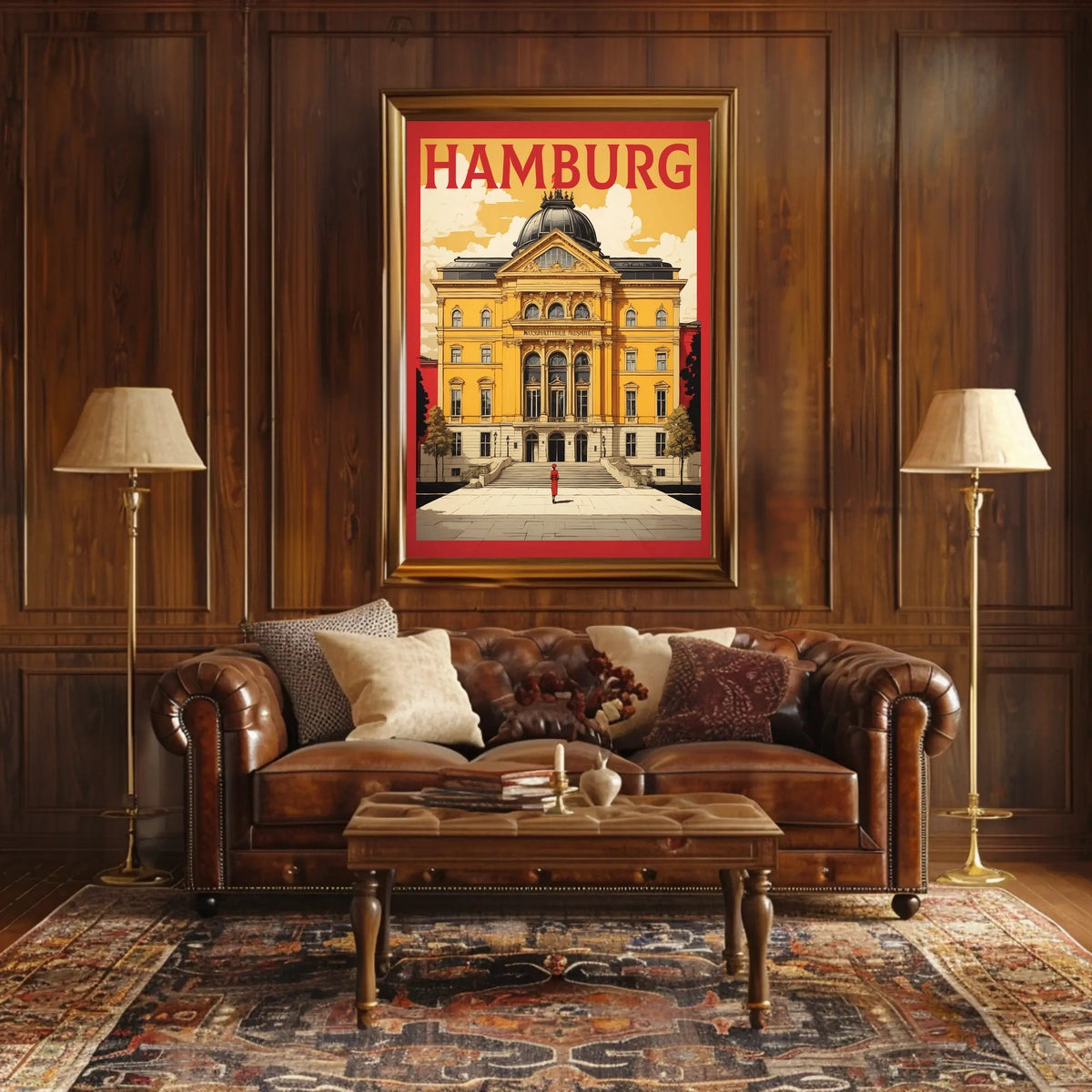 Hamburg Architectural Elegance Poster