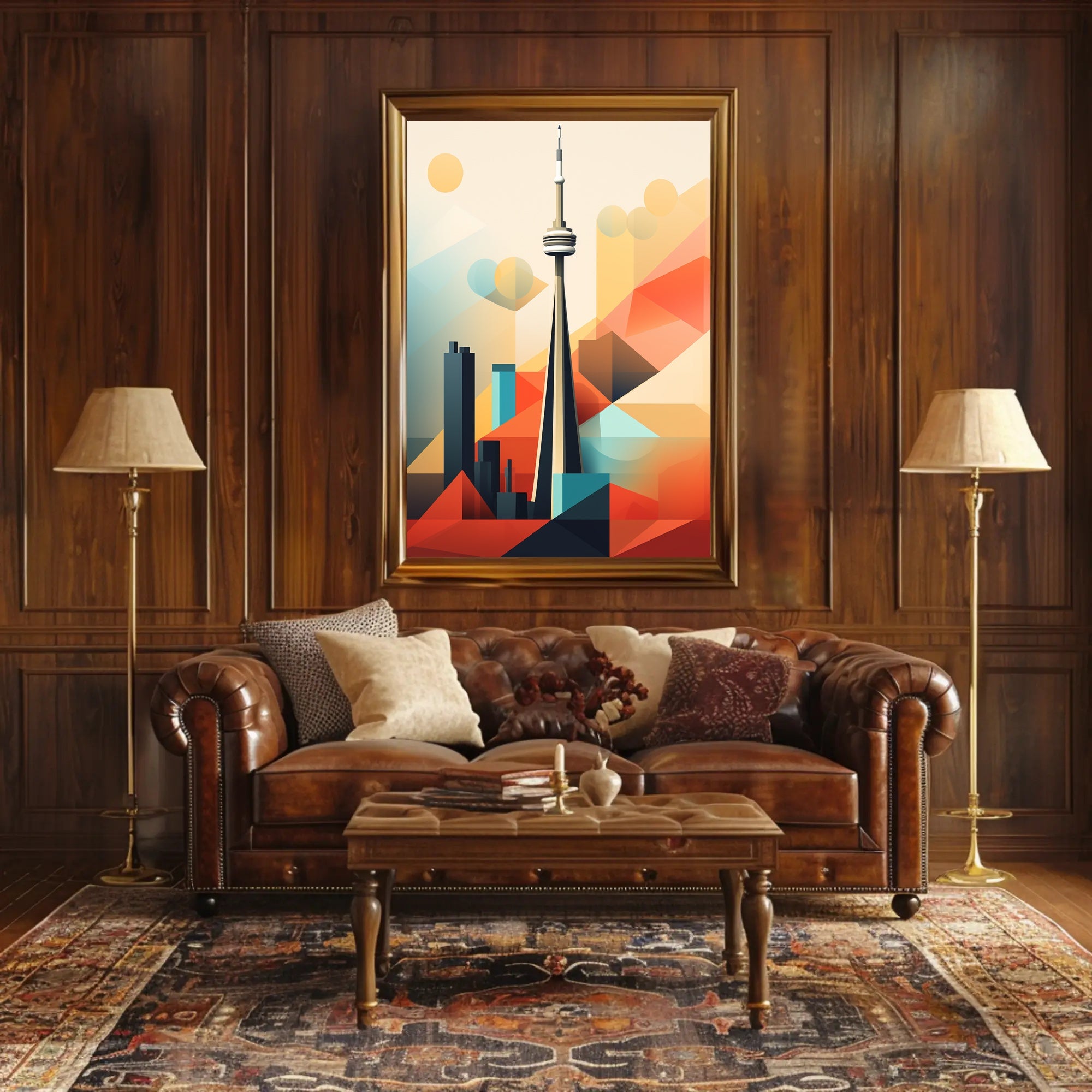 Geometric Skyline Poster