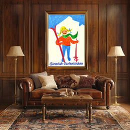 Garmisch-Partenkirchen Ski Adventure Poster PosterGoat