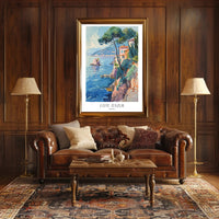 Côte d'Azur Vintage Travel Poster PosterGoat