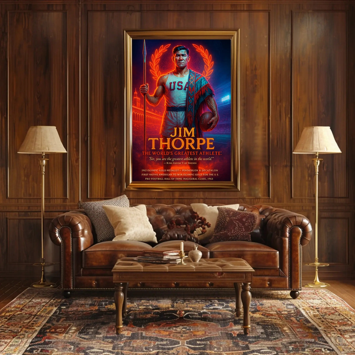 Jim Thorpe Legendary Athlete Jim Thorpe Poster