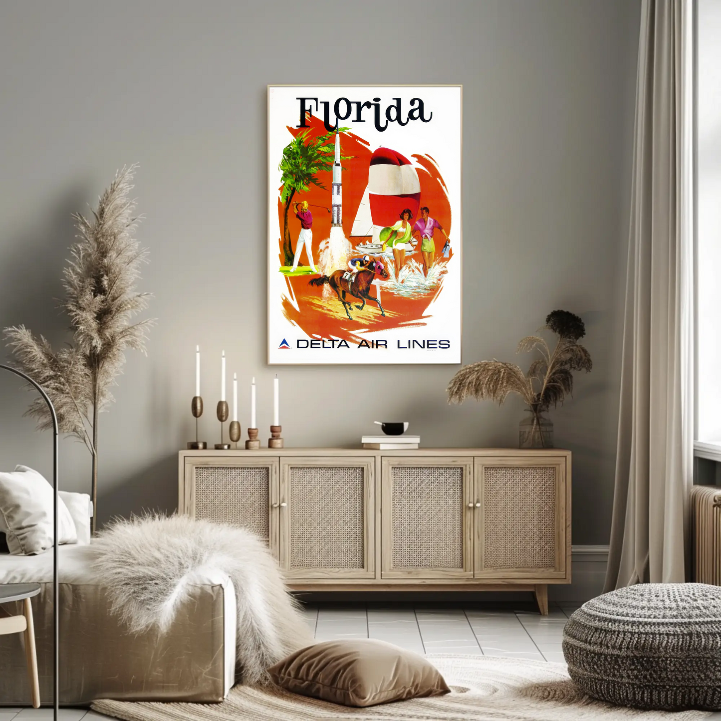 Florida Air Lines Travel Poster