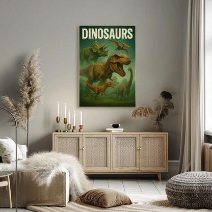 Dinosaurs Movie Poster 2 Vintage Poster