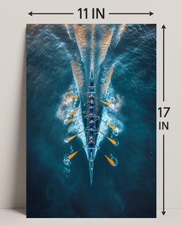 Rowing In Harmony Poster PosterGoat