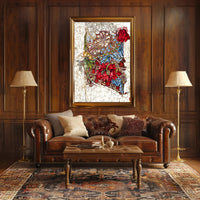 Floral Tapestry Art Poster