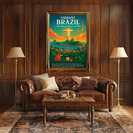 Vibrant Brazil A Symphony of Nature and Culture Poster