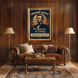 Abraham Lincoln Inspiring Vintage Historical or Presidential Poster PosterGoat
