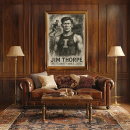 Jim Thorpe Legendary Athlete Poster