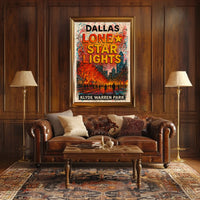 Dallas Lone Star Lights Poster
