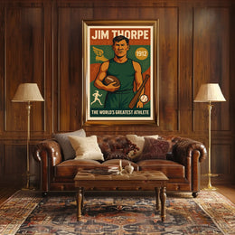 Jim Thorpe Legendary Athlete Poster