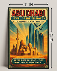 Abu Dhabi Heritage Travel Poster