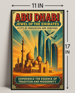 Abu Dhabi Heritage Travel Poster