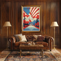 Arkansas Nature Landmarks Vintage Travel Poster