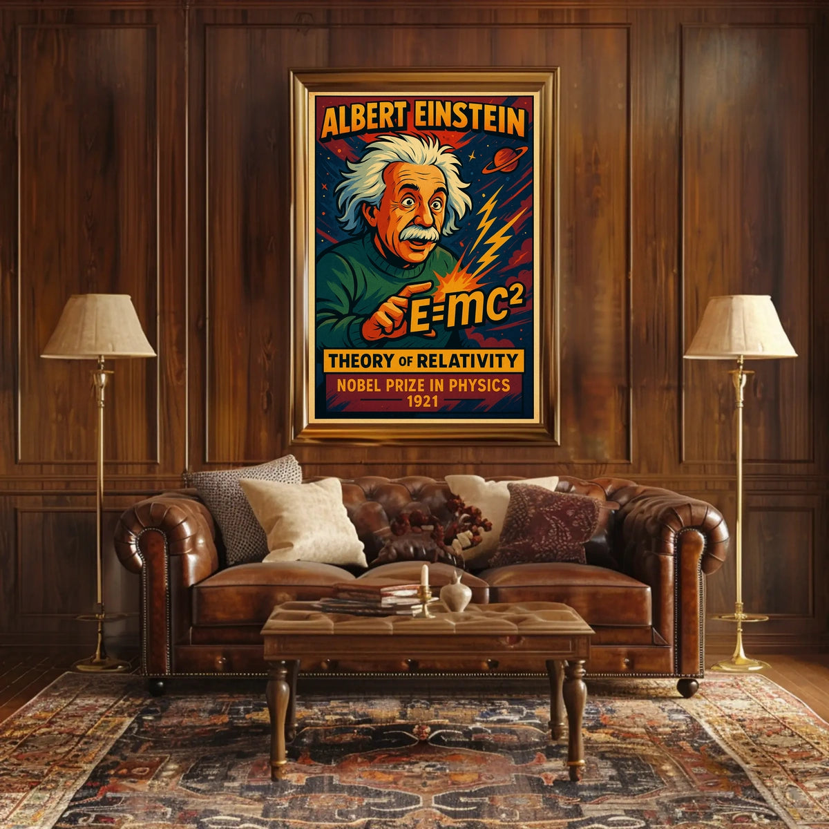 Albert Einstein Theory Of Relativity Poster