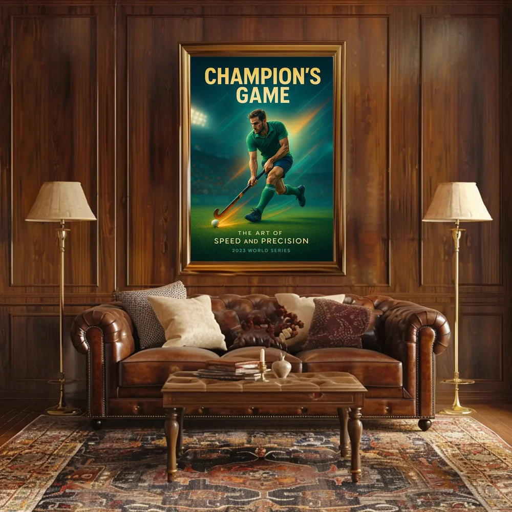 Champion's Game Action-Packed Sports Poster PosterGoat