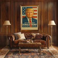 Donald Trump 47th President Poster