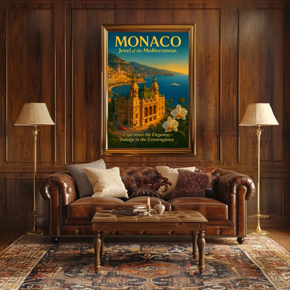 Monaco Jewel of the Mediterranean Poster