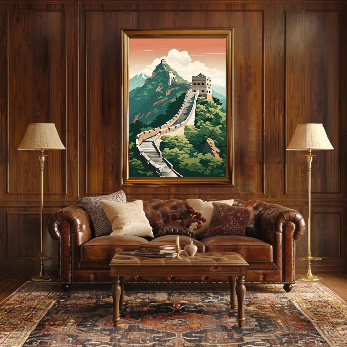 Great Wall of China Travel Adventure Poster