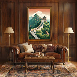 Great Wall of China Travel Adventure Poster