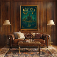 Fantasy Detroit Poster PosterGoat
