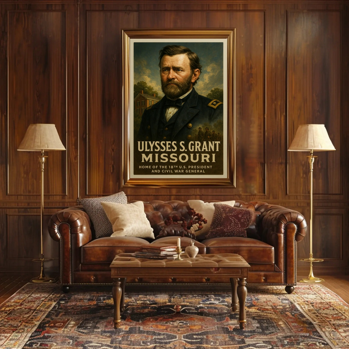 Ulysses S. Grant 18Th President Poster