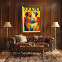 Guinea Pig Pop Art Poster