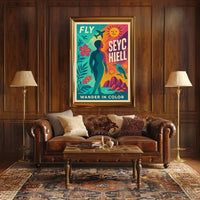 Fly to Seychelles Adventure – Vibrant Travel Poster PosterGoat