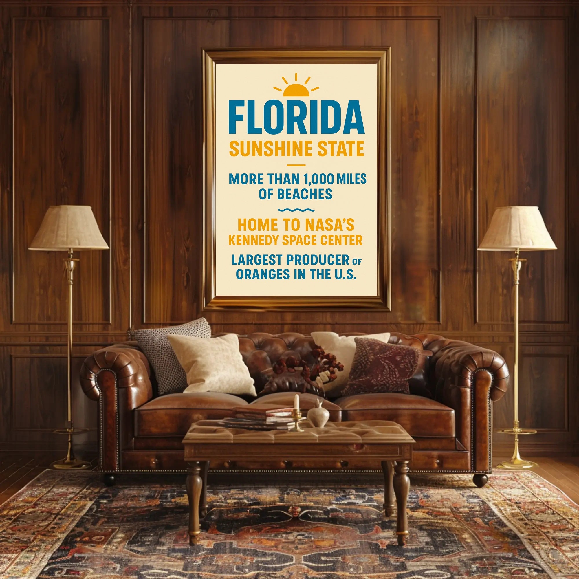 Discover Florida The Sunshine State Poster PosterGoat